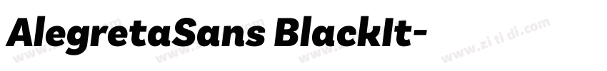 AlegretaSans BlackIt字体转换 AlegretaSans BlackIt字体转换